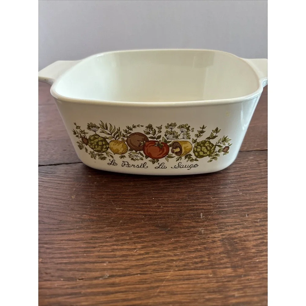 Corning‎ Ware Vintage A1 1/2B Quart Dish With Pyrex Glass Lid Oven Microwave